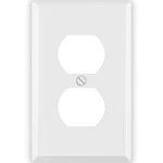 One Gang Duplex Receptacle Cover Plates, Electrical Outlet Cover, White.... Fixed Price $6.99.