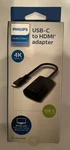 New Philips Usb-c To Hdmi Adapter - Black D6. Fixed Price $12.99.