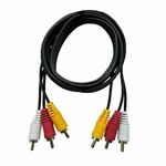 Satellitesale Av Male To 3 Rca Audio Video Composite Cable Black (6 Feet). Fixed Price $9.39.