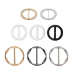 Quacc 8 Pcs Silk Scarf Clips One Size, Black, White, Silver, Transparent. Fixed Price $7.49.