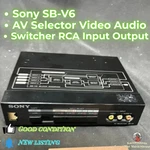Sony Sb-v6 Av Selector Video Audio Switcher Rca Input Output Tested From Japan. Fixed Price $82.69.