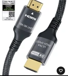 Adauxter Certified 10k 8k Hdmi Cable 10 Ft 48gbps Ultra High Speed Cabl.... Fixed Price $11.00.