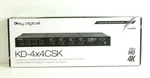 Key Digital Kd-4x4csk 4x4 I/o Hd/4k Hdmi Matrix Switcher Audio Deembedders K694. Fixed Price $346.50.