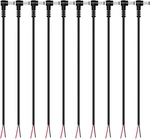 Dc Power Pigtail Cable, 10-pack 5.5mm X 2.1mm 90 Degree Right Angle Barrel Ma. Fixed Price $21.73.