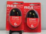Rca Coaxial Cables 6ft(inv462) Gold Plated Quality Connection, Rg6 New In Box. Fixed Price $13.59.