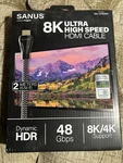 Sanus 8k Ultra High Speed Hdmi Cable (2 Meter) Sac-21hdmi2. Fixed Price $9.95.