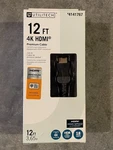 Utilitech 4k Hdmi To 12-ft Black Model 63307-s1. Fixed Price $7.99.