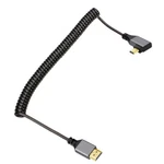 Cy Angled Hdmi 2.0 Male To 4k 60hz Stretch Coiled Cable For Hdtv Pc. Fixed Price $9.99.