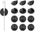 12 Pack Cable Clips, Znben Cord Organizer Holder Adhesive Small, Black. Fixed Price $8.91.