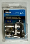 Ideal 92-705 Rg-6 Bnc Compression Connector Coax Cable 4-pack Cctv Video. Fixed Price $5.00.