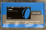 Orei Uhds-102a: 1x2 Hdmi Powered Splitter With Down Scaling & Audio Extraction. Fixed Price $39.99.