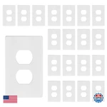 Tg Screwless Duplex Wall Plate Covers, Child Safe Receptacle Outlet Size. Fixed Price $77.94.