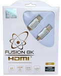 Fusion8k White Hdr Hdmi 2.1 Cable Supports 8k 60hz And 4k 120hz (6 Feet). Fixed Price $19.99.