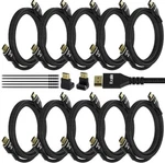 Kxable 4k Hdmi Cable 2 Feet (10 Pack), Ultra Hd 2.0. Fixed Price $17.50.