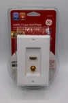 Ge Ultra Pro Digital Hdmi/coax Wall Plate - White. Fixed Price $12.00.