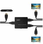 Aukey 2 Way Hdmi Splitter Ha-h01 Supports 1080p And 3d. Fixed Price $8.00.
