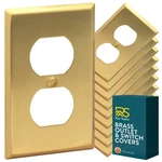 Rio Salto Brass Metal Duplex Gold Outlet Cover Light Switch Wall Plate .... Fixed Price $109.04.