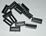 Uxcell 16 Pcs 18 Pin (narrow?) Dip Ic Socket Adaptor Solder Pcb-mount ,dual Wipe. Fixed Price $14.25.