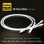 Preffair Premium 2-core Pure Silver Rca Cable 9mm Od For Audiophile Systems Hifi. Fixed Price $111.15.