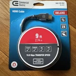 Commercial Electric Deluxe Hdmi Cable 9 Ft. 1002 233 263. Fixed Price $9.99.
