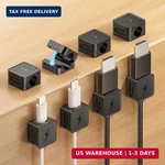 8 Pack Magnetic Cable Clips, Phone Cord Holder For Nightstand, Under Desk. Fixed Price $15.96.