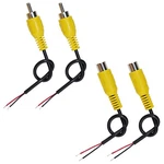 Ksopuert 4packs Speaker Wire Rca/av Audio Both Male & Female Black,yellow. Fixed Price $14.76.