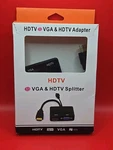 Hdmi To Vga & Female Splitter With Audio Video Cable Converter Adapter New. Fixed Price $21.15.
