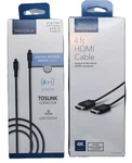 Lot Of 2 Insignia Cables Hdmi 6ft Digital Optical Audio Cable. Fixed Price $14.99.