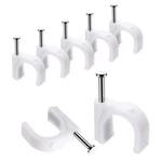 Abnii Cable Clips, 100 Pcs, 10mm, Wire Wall Clips With 10mm-100pc, White. Fixed Price $10.99.