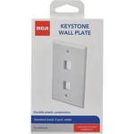 Rca Keystone 2-port White Modular Wall Plate Tphkp2ev 044476141768. Fixed Price $11.66.