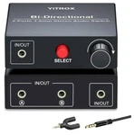 Yitrox 3.5mm Bi-directional Stereo Audio Switch 2 Ports. Fixed Price $12.00.
