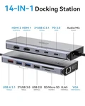 Selore&s-global Usb C Docking Station Dual Monitor 14 In 1 Seuc0221 - Gray. Fixed Price $50.40.