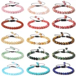 6mm Stone Bead Bracelet Adjustable Rope String Braided Cord Band Unisex 1 Pc. Fixed Price $18.39.