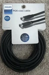 Philips 25 Ft (7.6 M) Audio/video Rg6 Coax Cable - Universal Black New. Fixed Price $8.99.