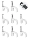 Jadaol Cable Clips 100pcs 8mm Nail In For Round Ethernet 8mm, White. Fixed Price $11.99.