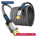 Soonsoonic 8k Hdmi 2.1 Cable 20ft,48gbps Ultra High Speed Braided Gaming Cord,10. Fixed Price $20.64.