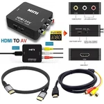 Rca Av To Hdmi Hd Converter Adapter Composite 3rca Cvbs Audio Video Wii Snes Nes. Fixed Price $7.99.