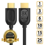 Fosmon 8k Hdmi Cable Cord, 30awg To. Fixed Price $10.99.