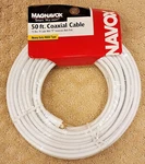 Magnavox 50 Ft. Rg-6 Coaxial Cable With F Connectors White New Factory Sealed. Fixed Price $6.75.
