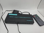 Skycrophd 4k 60hz Hdmi Switch, 5 In 1 Out 2.0 Switcher With Remote Support. Fixed Price $19.99.