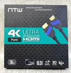 Ntw 4k Pure Ultra Hd Resolution Hdmi Cable 3d Full 3ft Cord Brand New!. Fixed Price $7.95.