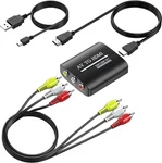 Rca To Hdmi Converter 1080p Adapter With Cables For Tv Vhs Dvd Wii Ps2 Xbox. Fixed Price $25.90.