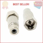 Ancable 2-pack F-type Male Plug To Rca Female Jack Rf Video Tv Cable Adapter For. Fixed Price $9.72.