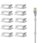 Coopache Ethernet Cable Clips Adhesive, Wire Holder, Self Creamy White. Fixed Price $14.99.