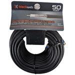 50 Foot Coax Cable Black Web Blackweb 18 Awg Quad Shield Tv Internet Modem. Fixed Price $21.25.