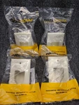 New Lot Of 4 Data Comm 1-gang Recessed Low Voltage Cable Plates (lite Almond). Fixed Price $18.99.