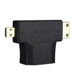 2 In 1 Hdmi Female To Micro/mini Hdmi-compatible Male Adapter Converter 1080p. Fixed Price $11.38.