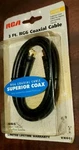 Rca Coax Rg6 Cable Black 3 Ft. Vh603r Gold Connectors New Sealed. Fixed Price $6.99.