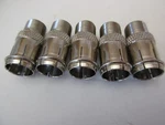 5 Pack Quick F Type Push-on Connector Adapter Male To Female Coax Steren 200-103. Fixed Price $8.95.