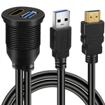 Batige Usb 3.0 & Hdmi To + Usb3.0 Aux Extension Dash Panel 3ft, Black. Fixed Price $16.81.